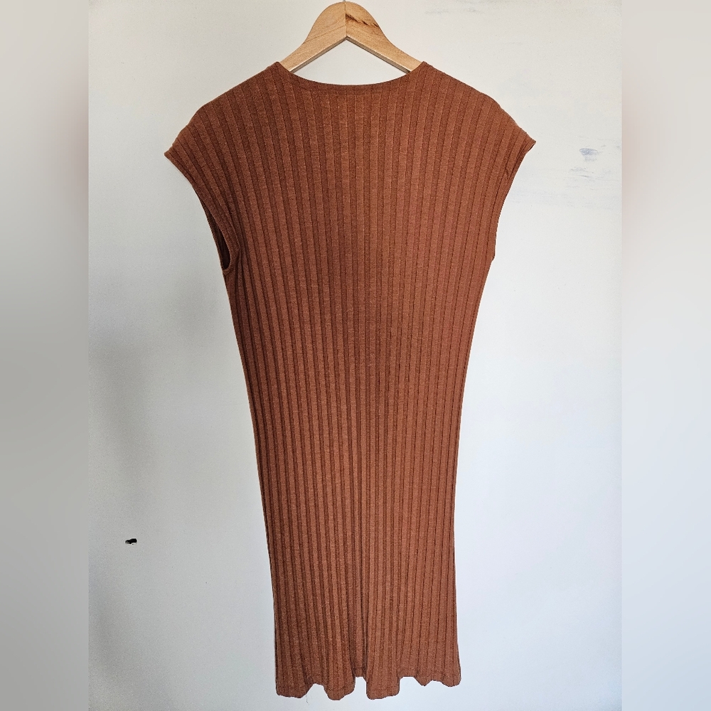 Eileen Fisher Tencel Ribbed Dress - Picture 2 of 3